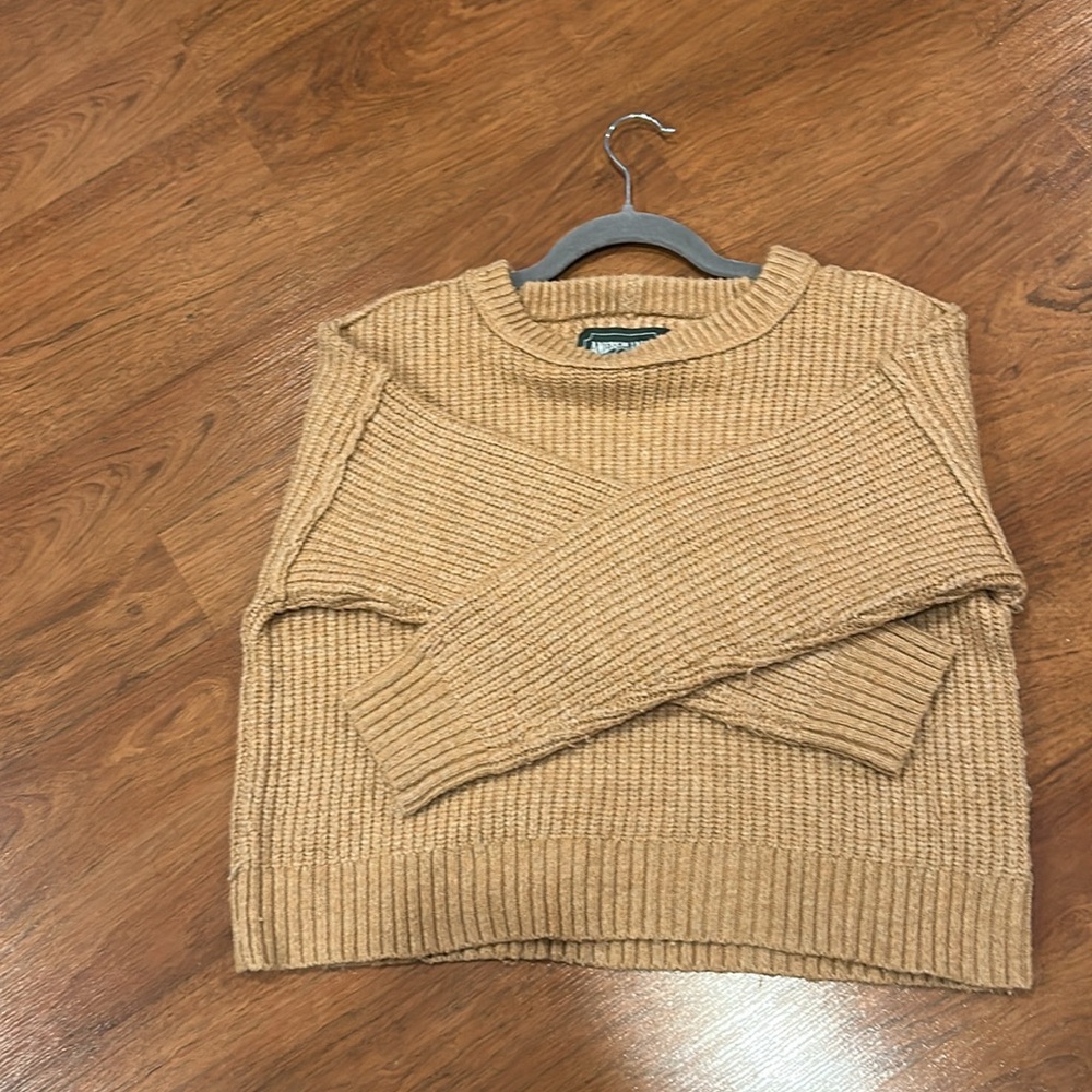 American Eagle Outfitters Mustard Knit Pullover